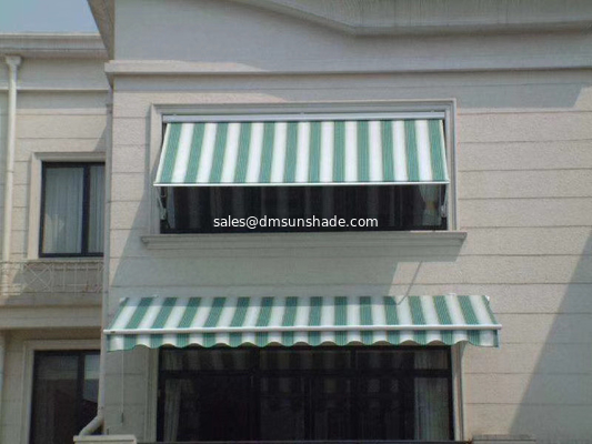Outdoor Balcony Sunshade Strong Motorized Open Retractable Awnings