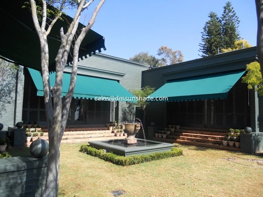Outdoor Balcony Sunshade Strong Motorized Open Retractable Awnings