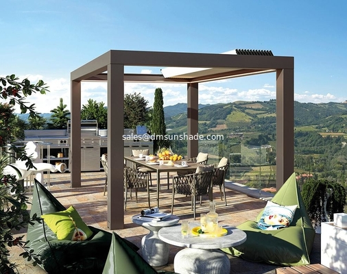 Nieuwe technologie motorische opneembare pergola voor buiten