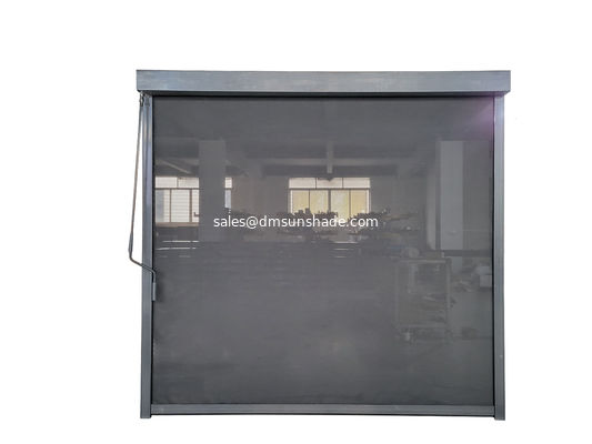 Buiten Deur Vensterbank Handmatige Slingerkast Rol Ritssluiting Winddichte Blinde