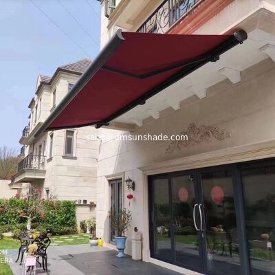 High-End Motorized Full Cassette Awning Premium Outdoor Retractable Balcony Cover with Remote Control